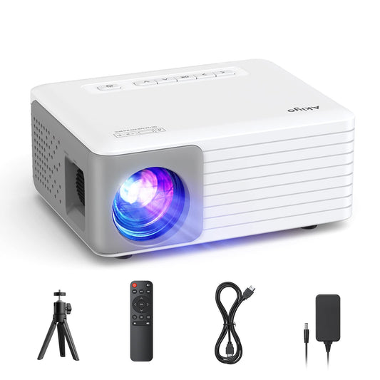 Mini Proyector Portátil 1080P – 15000 Lúmenes, Compatible con Móvil y PC