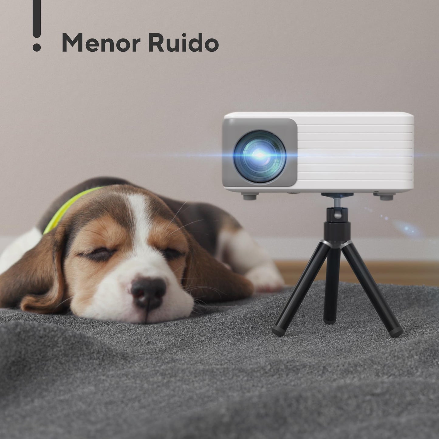 Mini Proyector Portátil 1080P – 15000 Lúmenes, Compatible con Móvil y PC