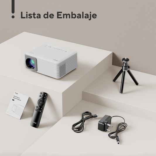 Mini Proyector Portátil 1080P – 15000 Lúmenes, Compatible con Móvil y PC